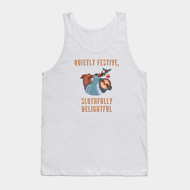 Introvert Christmas Quote Tank Top by Infj Merch